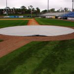 6oz. White Silver Non-Weighted Poly Homeplate Tarp
